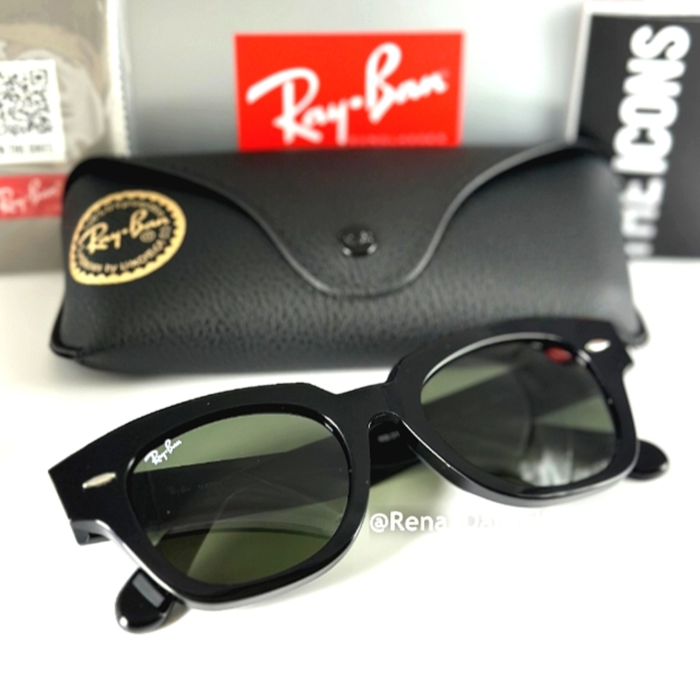Ray-Ban State Street RB2186 Black New - Picture 3 of 16